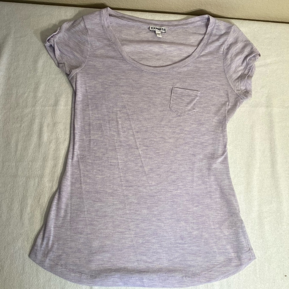 Express lavender tee shirt size S - Picture 10 of 11